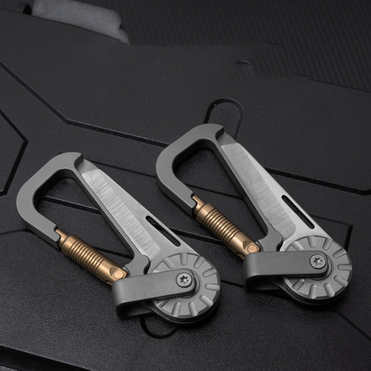 Tactical Multi-Tool Carabiner for Men - Heavy Duty Outdoor Gear Accessory with Bottle Opener & Keychain Hook - Image 2
