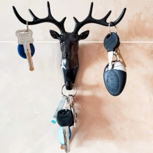 deer head wall hook decorative & self adhesive