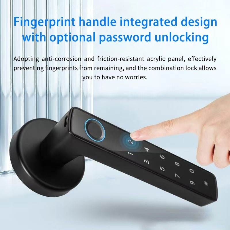 Smart Lock with Fingerprint, Code & App Control - Image 2