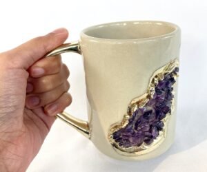 Wave - Set of 2 Cream Ceramic Mugs