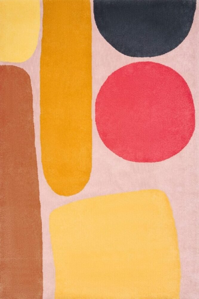 Hand Tufted Rug | Pink, Yellow & Red | Wool | Orbonex by Rugfine - Image 11